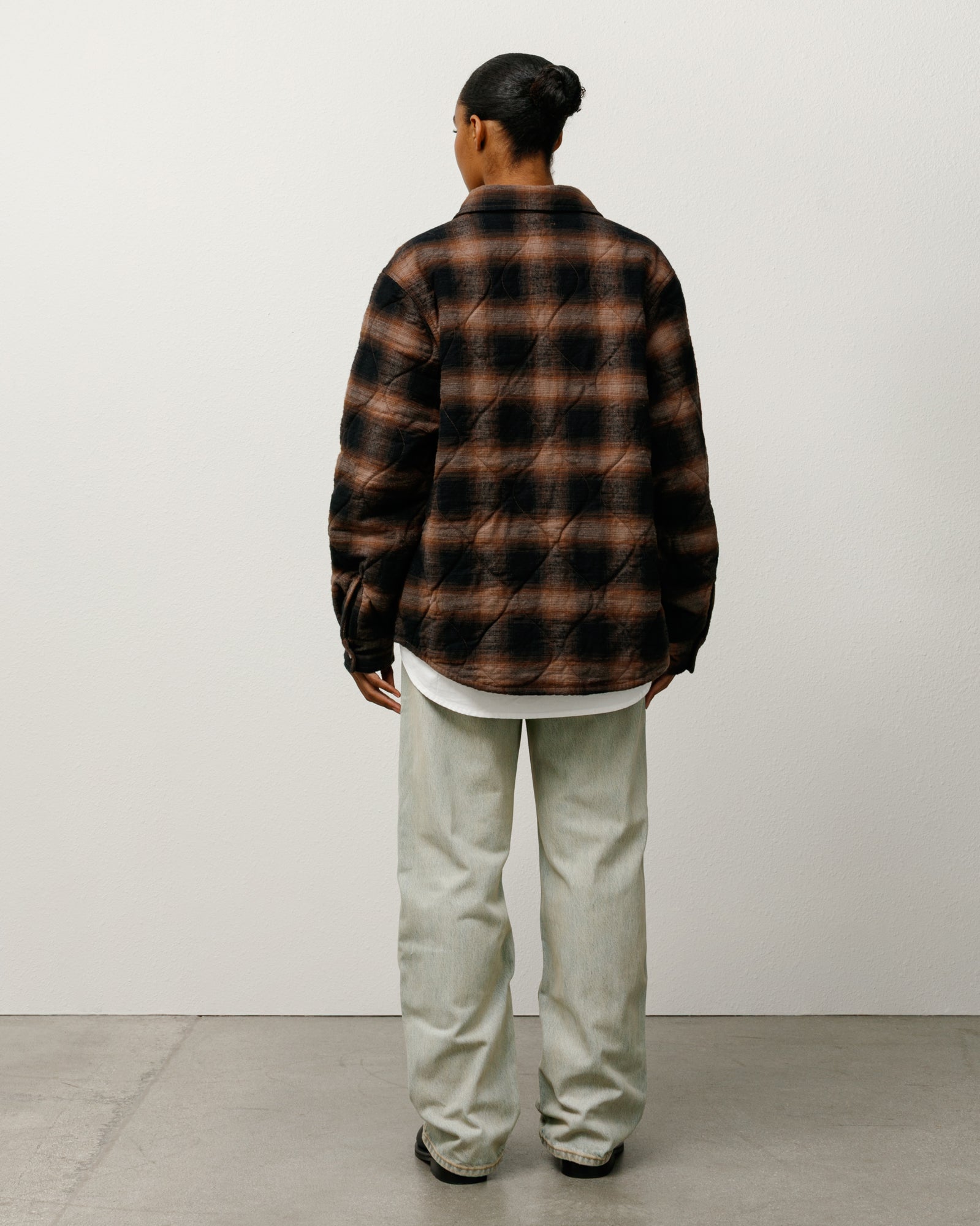 QUILTED PLAID SHIRT JACKET - Image 5