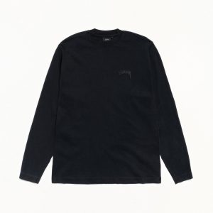 DYED LS MOCK NECK TEE