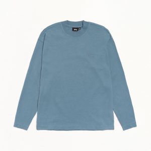 DYED LS MOCK NECK TEE