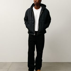 QUILTED NYLON WORK JACKET
