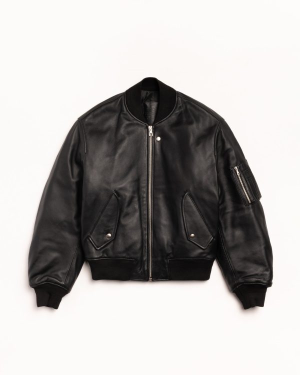 LEATHER BUILT BOMBER - Image 7