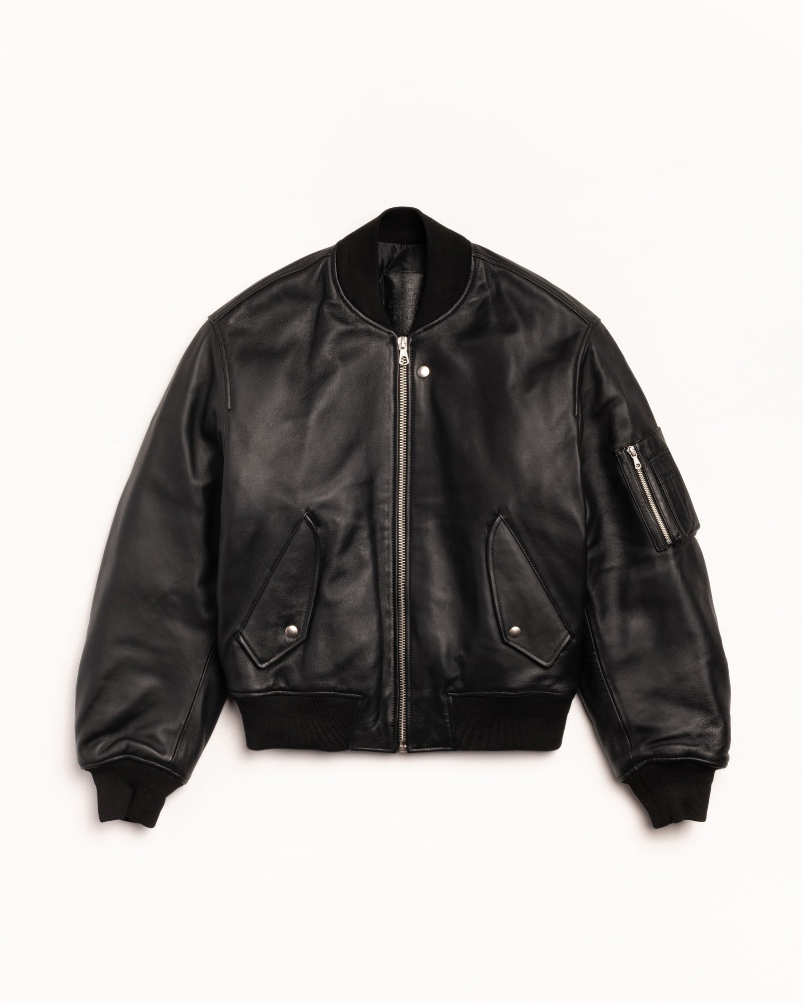 LEATHER BUILT BOMBER - Image 7