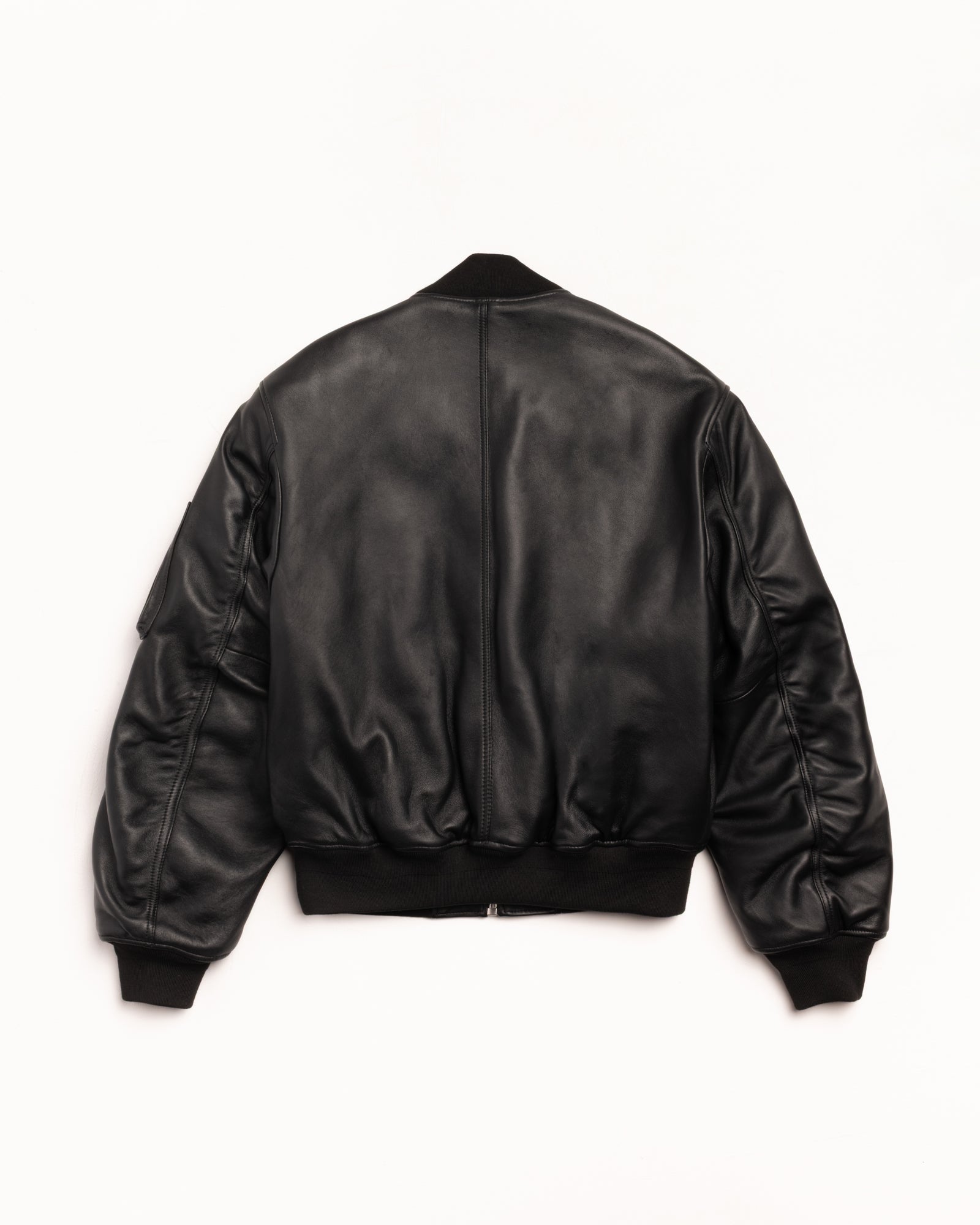 LEATHER BUILT BOMBER - Image 8