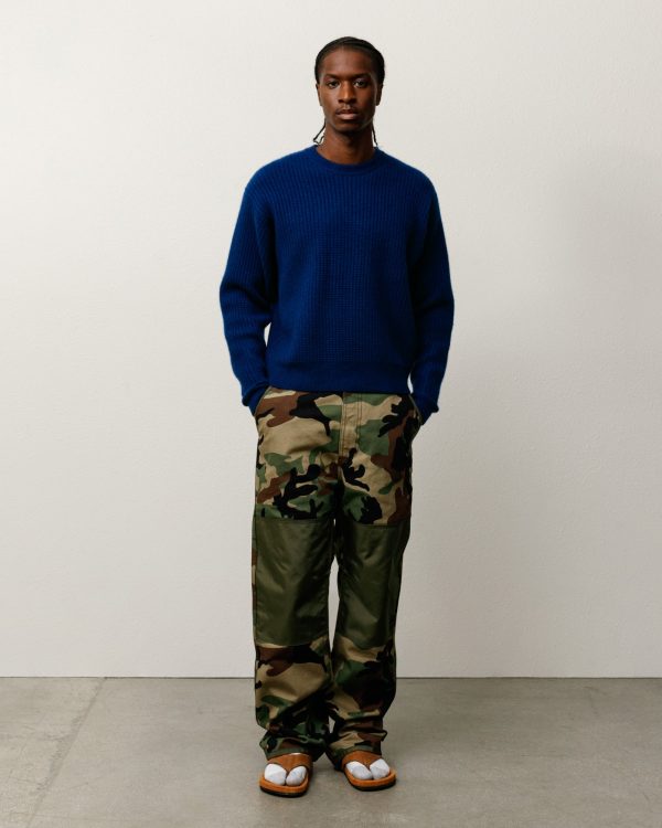 WAFFLE CASHMERE CREW