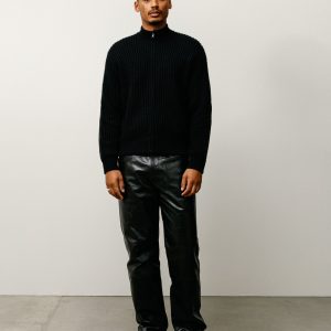 PATCH ZIP SWEATER