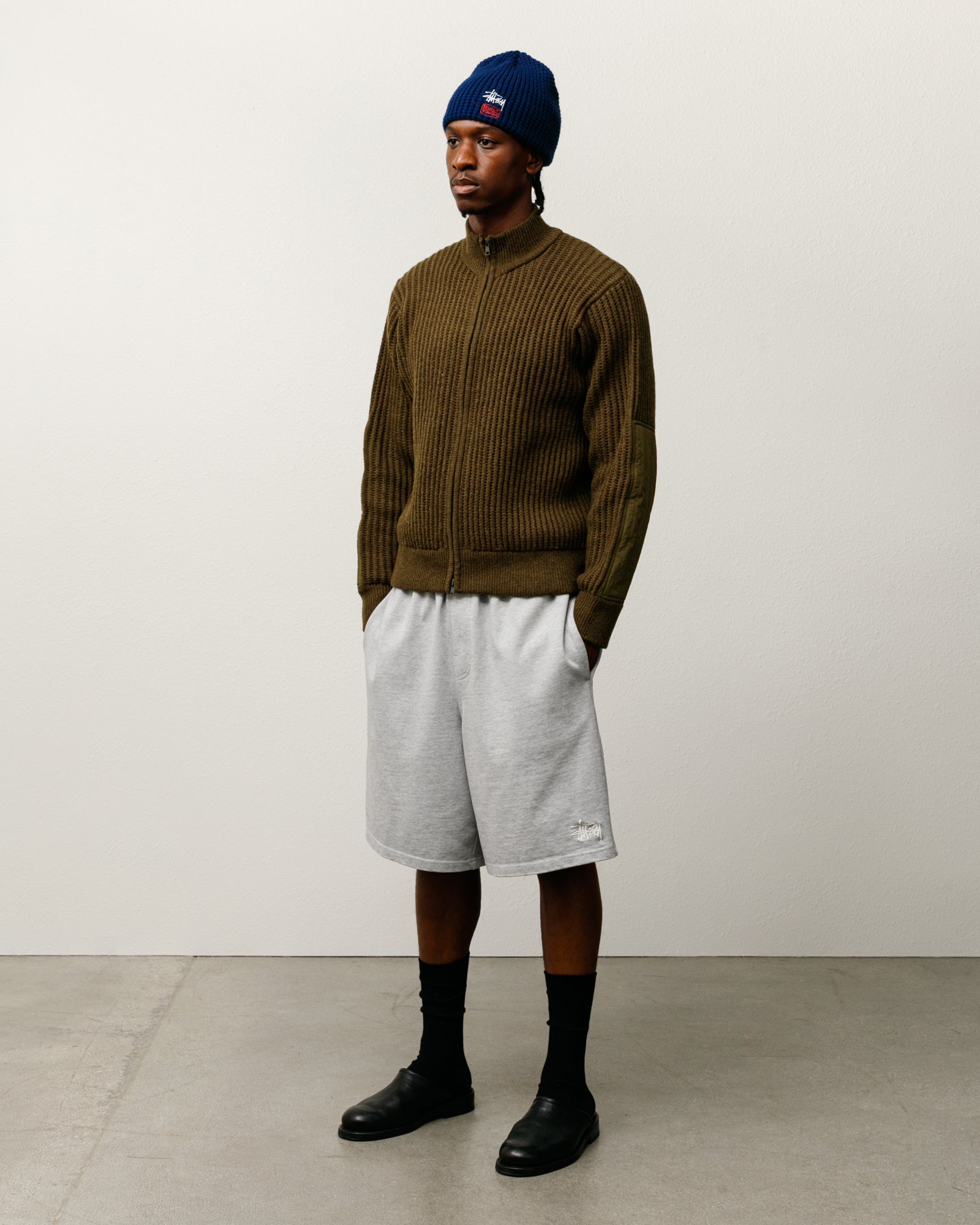 PATCH ZIP SWEATER