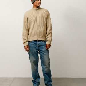 PATCH ZIP SWEATER