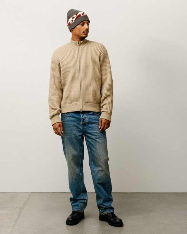 PATCH ZIP SWEATER