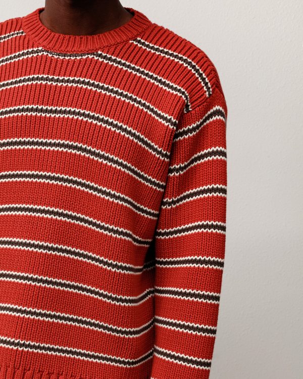 STRIPE KNIT CREW - Image 2