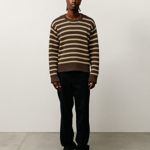 STRIPE KNIT CREW