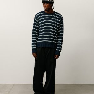 STRIPE KNIT CREW