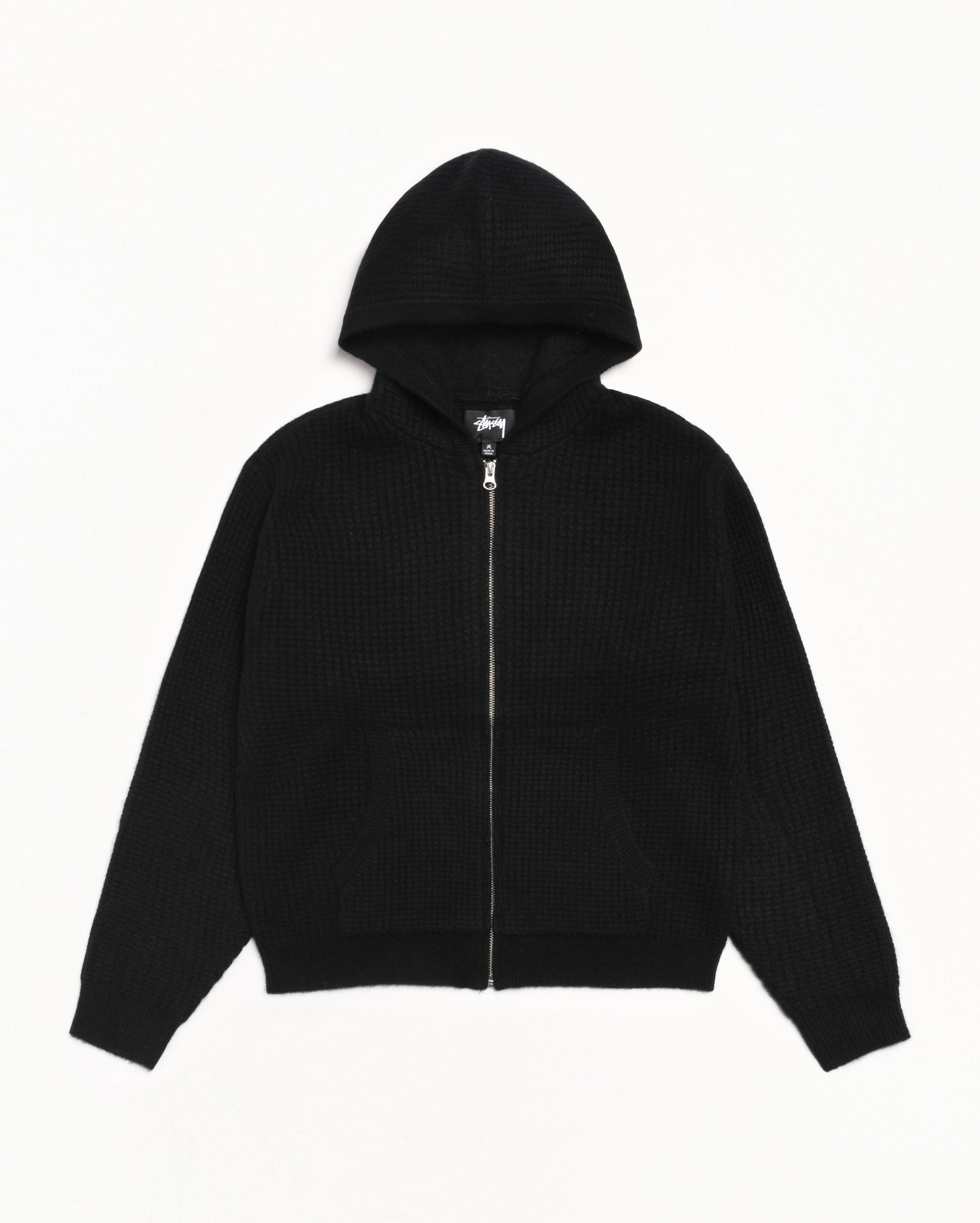 WAFFLE CASHMERE ZIP HOODIE - Image 6