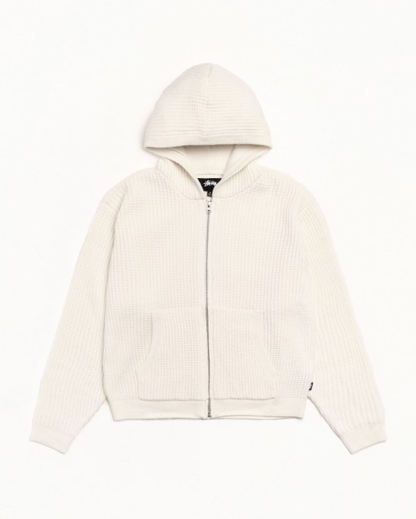 WAFFLE CASHMERE ZIP HOODIE - Image 5