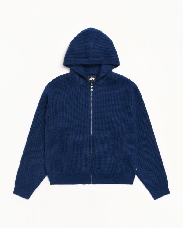 WAFFLE CASHMERE ZIP HOODIE - Image 6