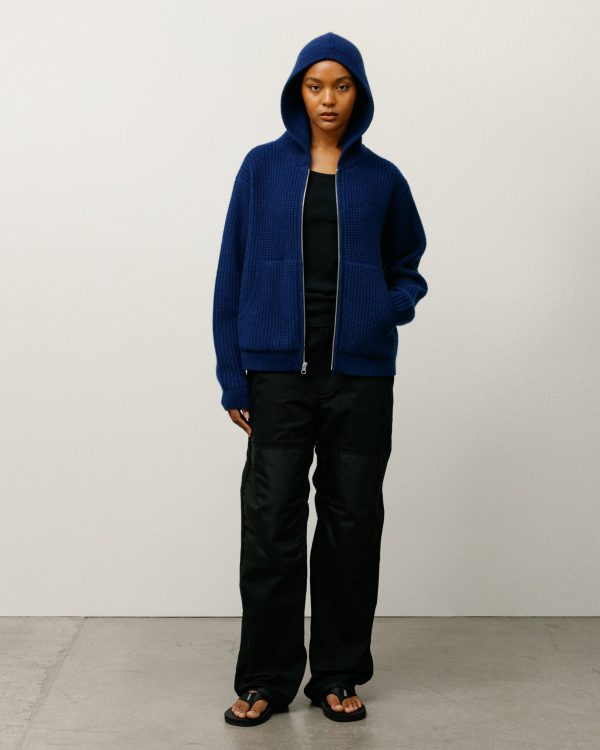 WAFFLE CASHMERE ZIP HOODIE - Image 3
