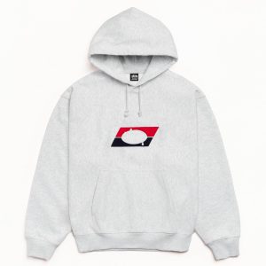 DOUBLE STRIPE EMBROIDERED HOODIE