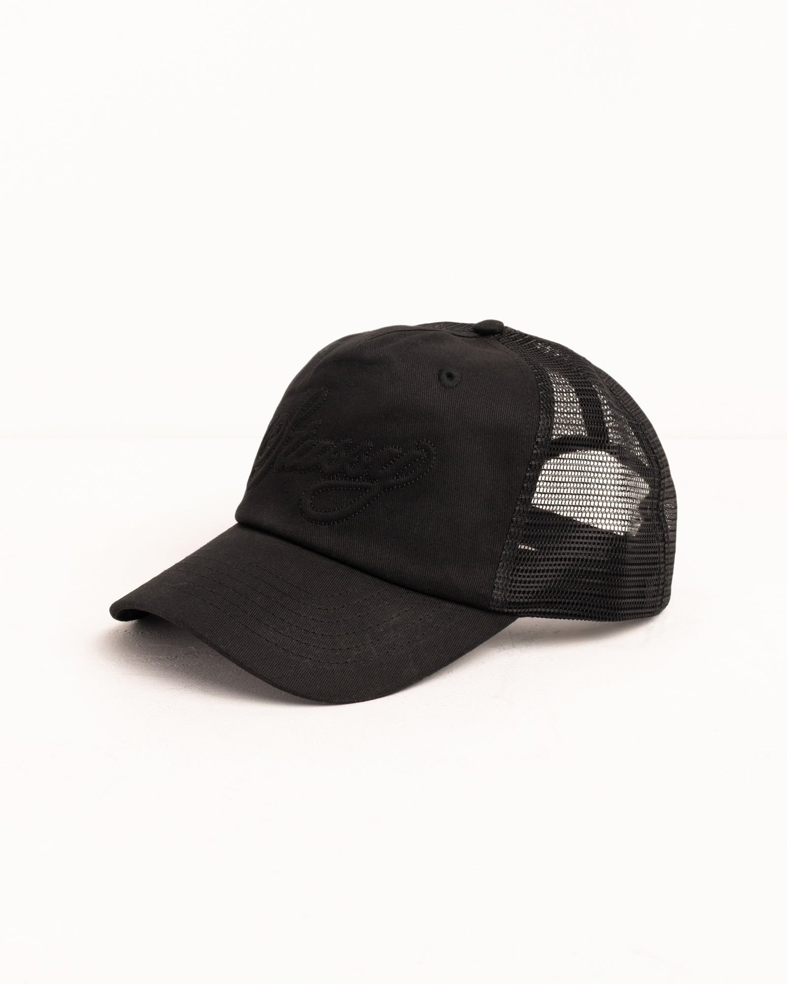 WAXED TRUCKER CURSIVE STITCH SNAPBACK - Image 2
