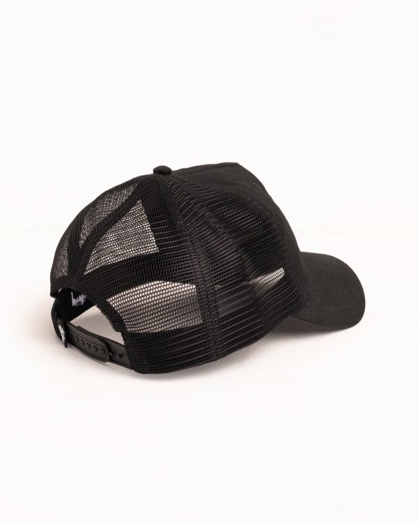 WAXED TRUCKER CURSIVE STITCH SNAPBACK - Image 3