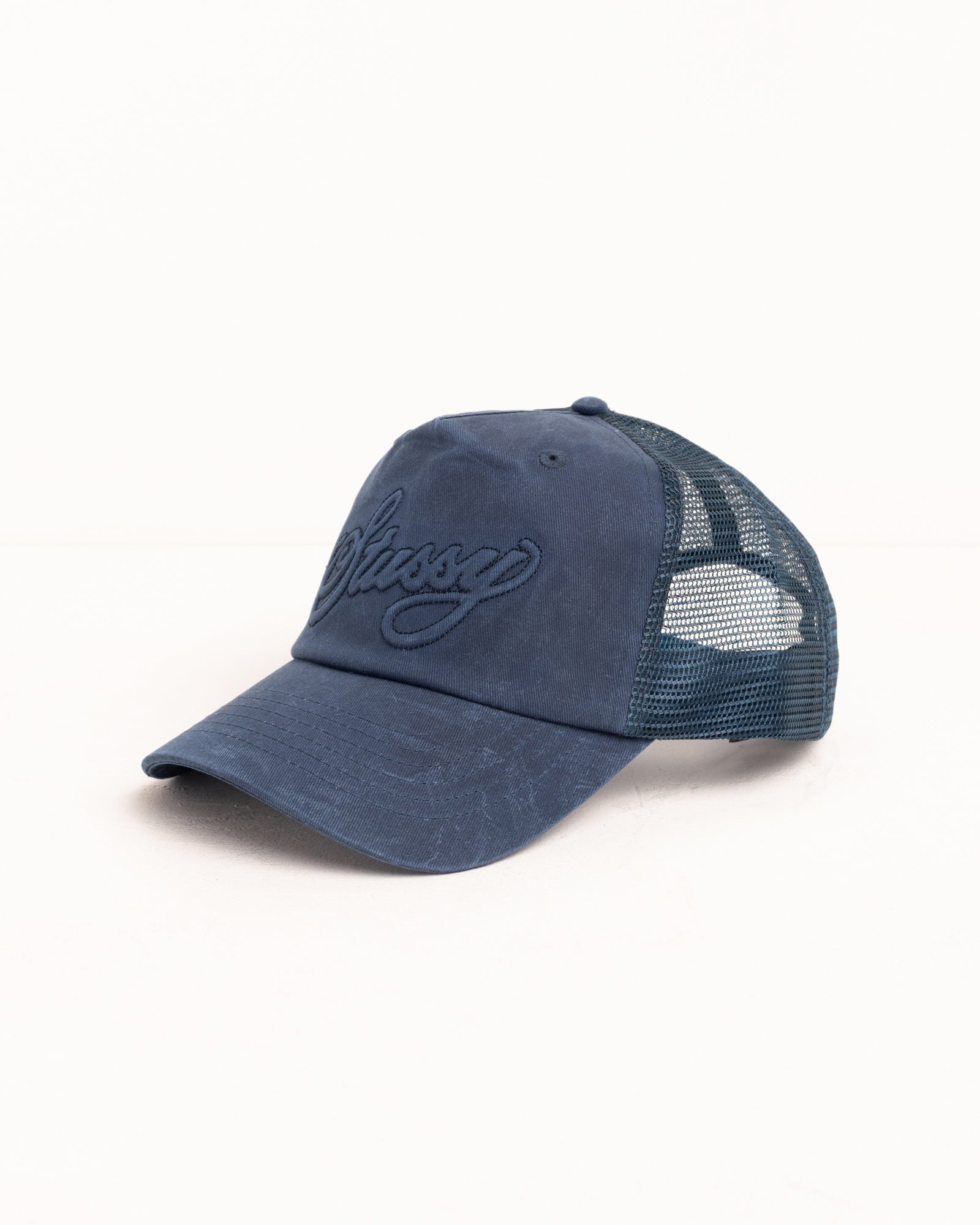 WAXED TRUCKER CURSIVE STITCH SNAPBACK - Image 2