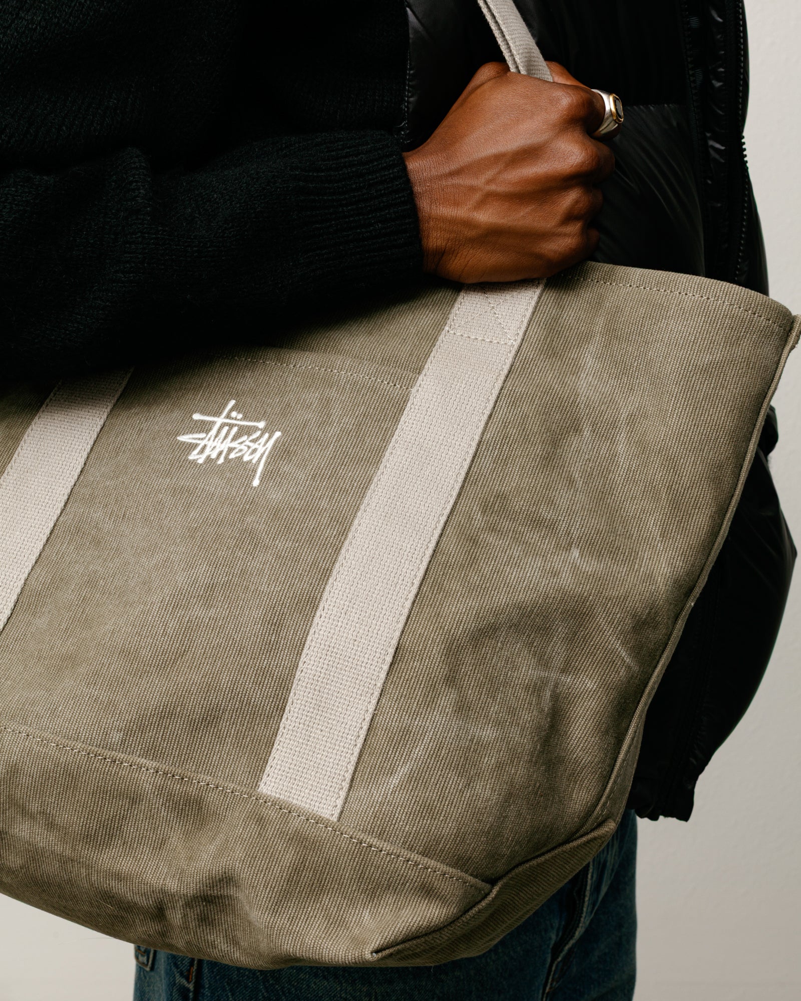 WAXED CANVAS MARKET TOTE - Image 2