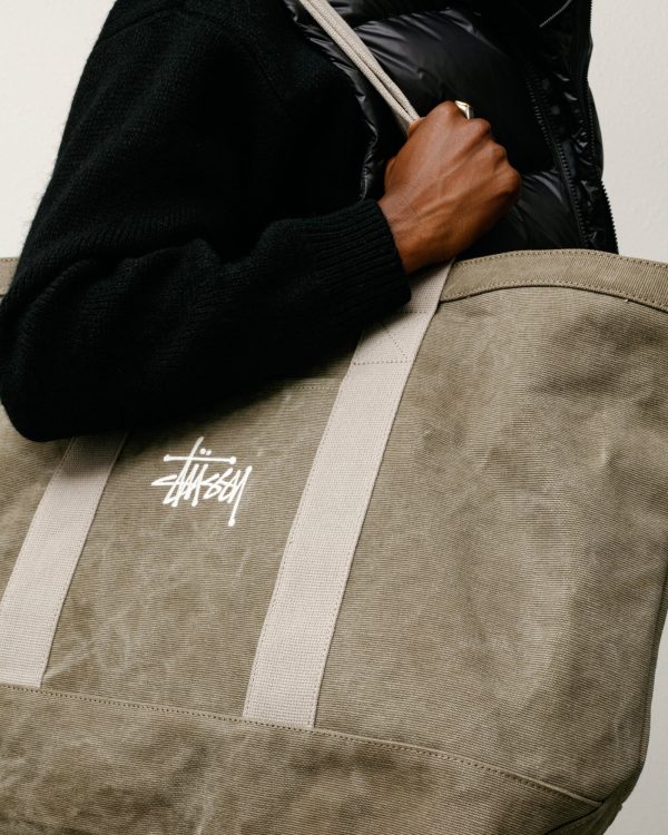 WAXED CANVAS EXTRA LARGE TOTE - Image 2
