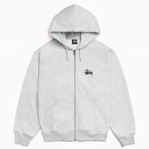 BASIC STÜSSY ZIP HOODIE