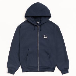 BASIC STÜSSY ZIP HOODIE