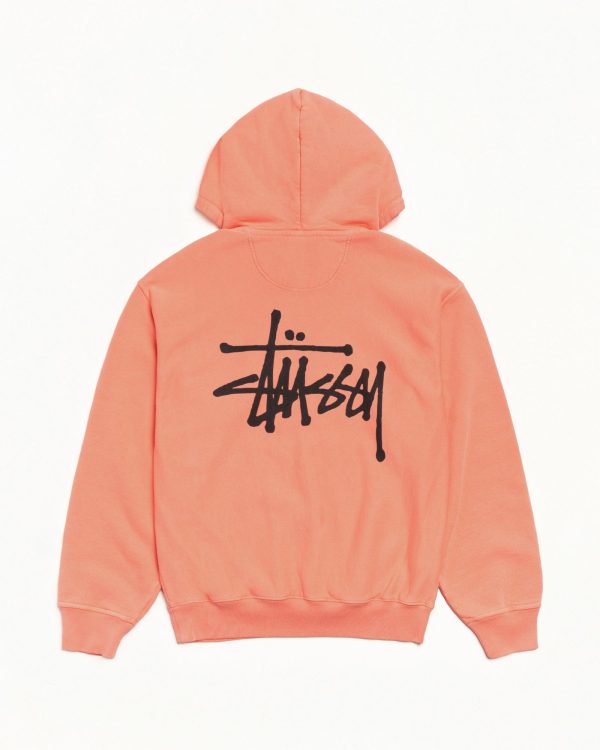 BASIC STÜSSY ZIP HOODIE PIGMENT DYED - Image 2