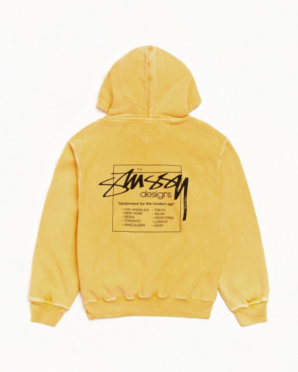MODERN AGE ZIP HOODIE PIGMENT DYED - Image 2