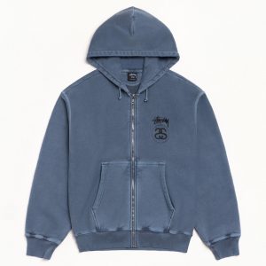 STOCK LINK ZIP HOODIE PIGMENT DYED