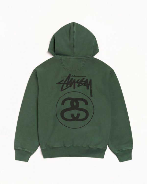STOCK LINK ZIP HOODIE PIGMENT DYED - Image 2