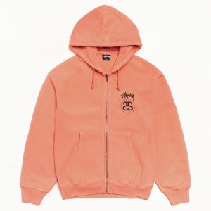 STOCK LINK ZIP HOODIE PIGMENT DYED