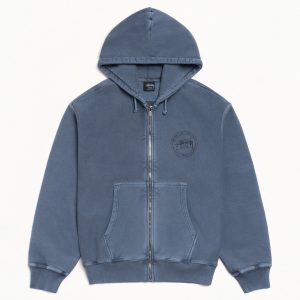 STÜSSY WEAR ZIP HOODIE PIGMENT DYED