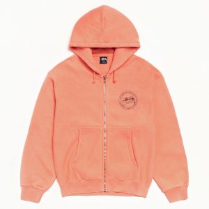 STÜSSY WEAR ZIP HOODIE PIGMENT DYED